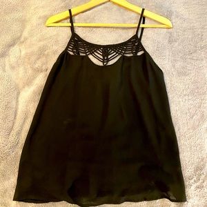 Naked Zebra Black top Size S